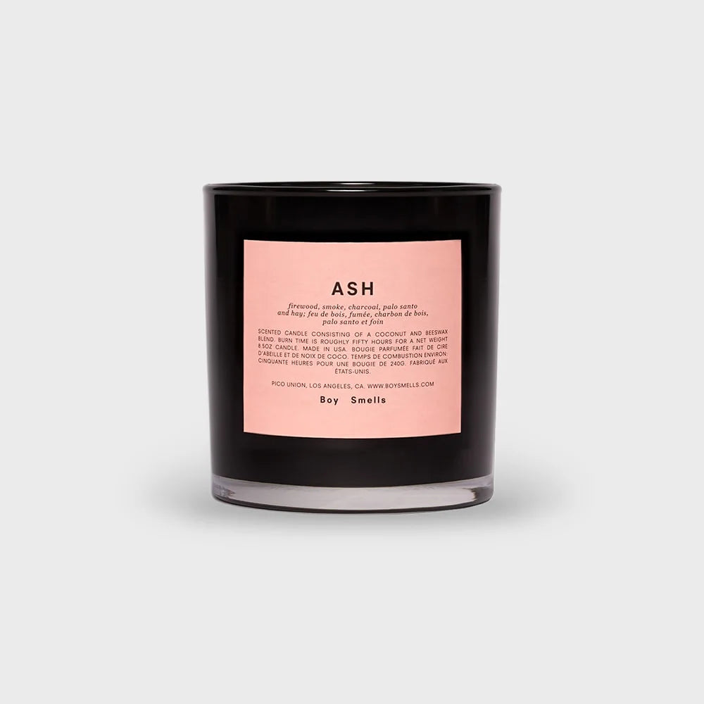 Boy Smells Ash Candle