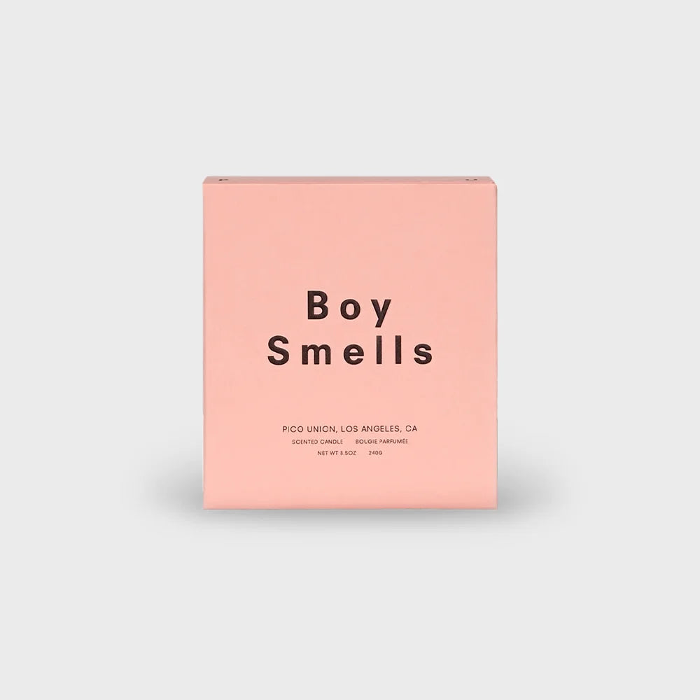 Boy Smells Ash Candle